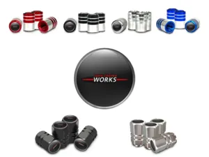 Mini Cooper Reifenventil Abdeckungfür PKWs Gewölbtes Design